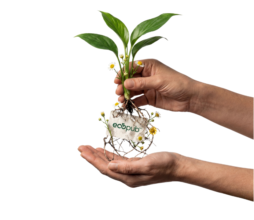 Papier ensemencé EcoPub - supports publicitaires biodégradables avec graines